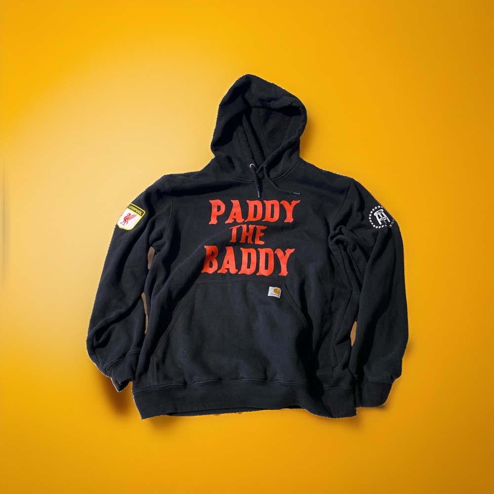 Paddy The Baddy Carhartt Hoodie Barstool Sports UFC Liverpool Patch Mens L